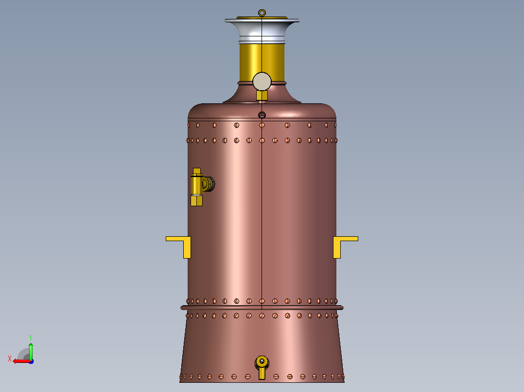 蒸汽消防玩具车后视图