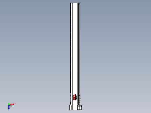 皮带直线轴半封闭可选导轨TPA-HNB-120D-110-L1100-LP-C-P40-N3俯视缩略图