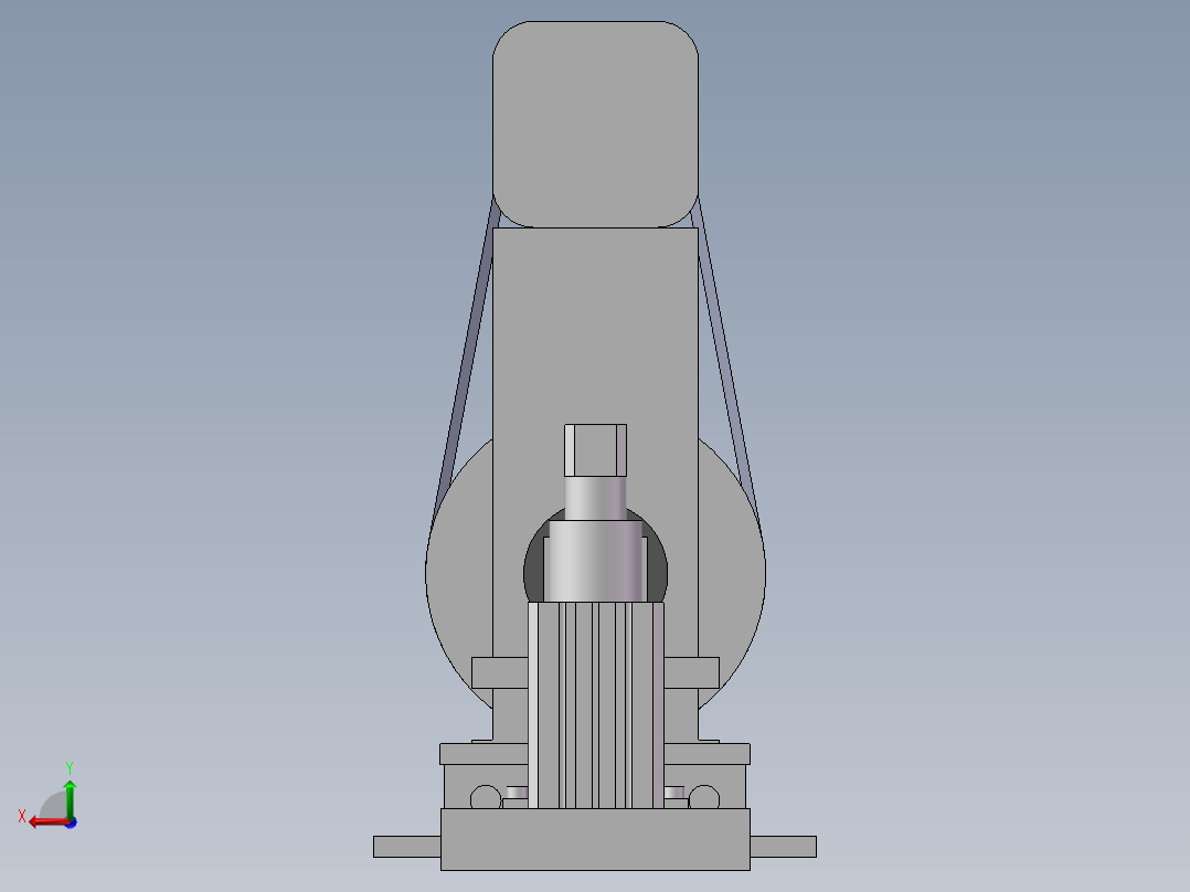 机械加工单元后视图