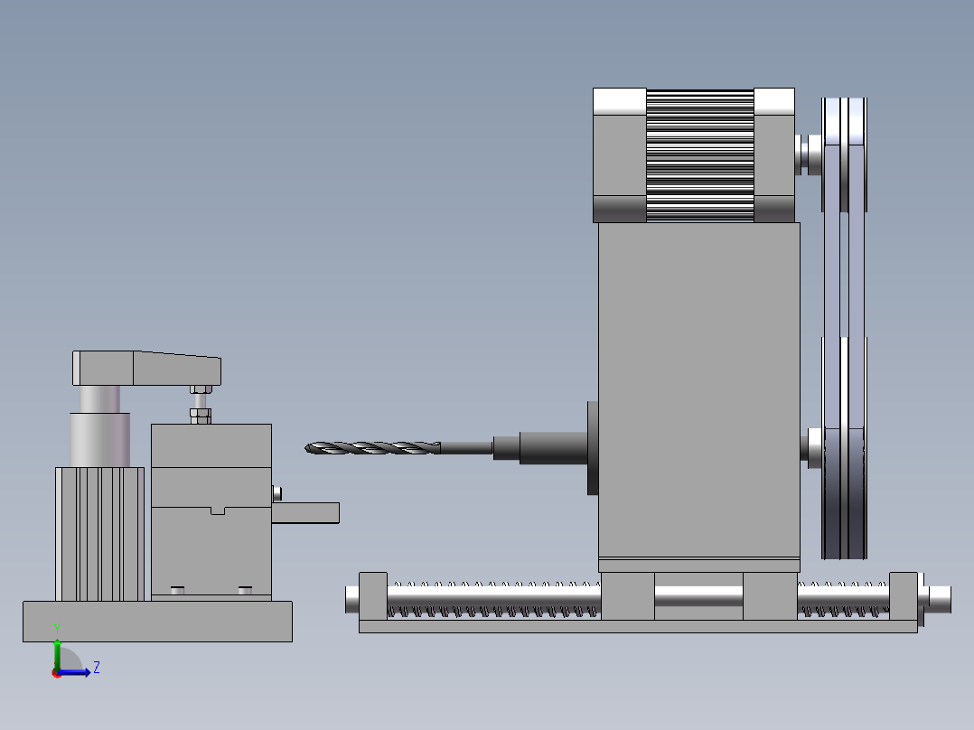 机械加工单元左视图