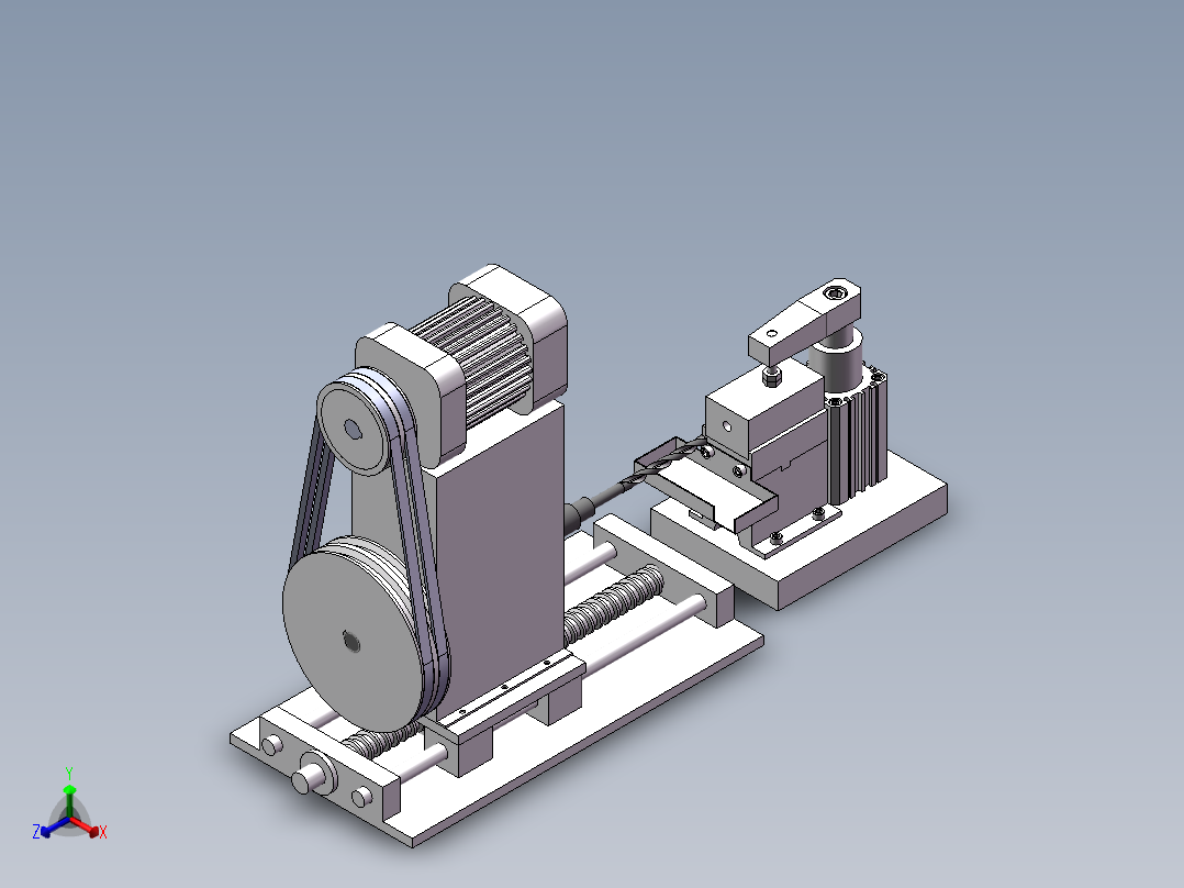 机械加工单元正等轴测图
