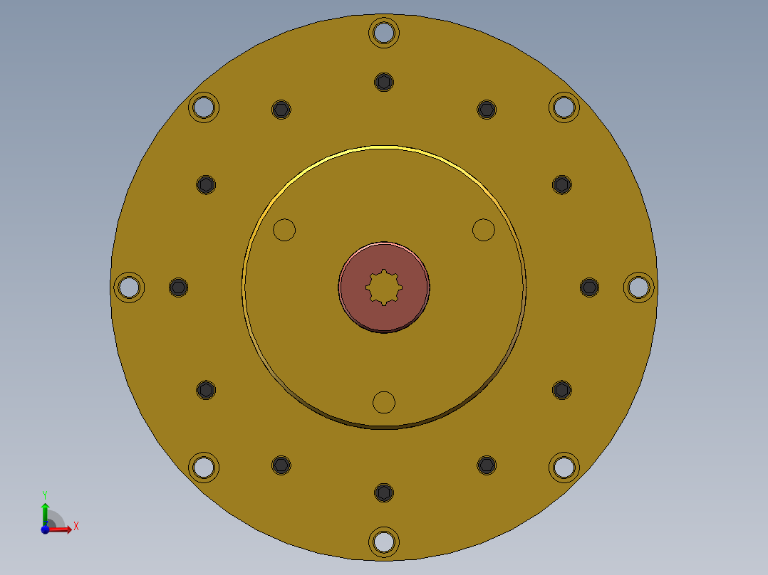 液压马达前视图