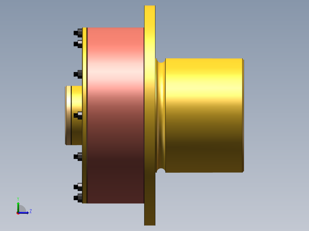 液压马达左视图