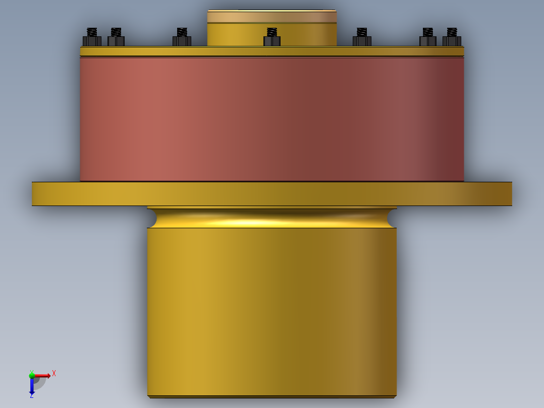 液压马达俯视图