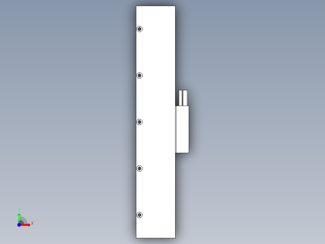 雅科贝思IUM3-M1无铁芯电机模型前视图