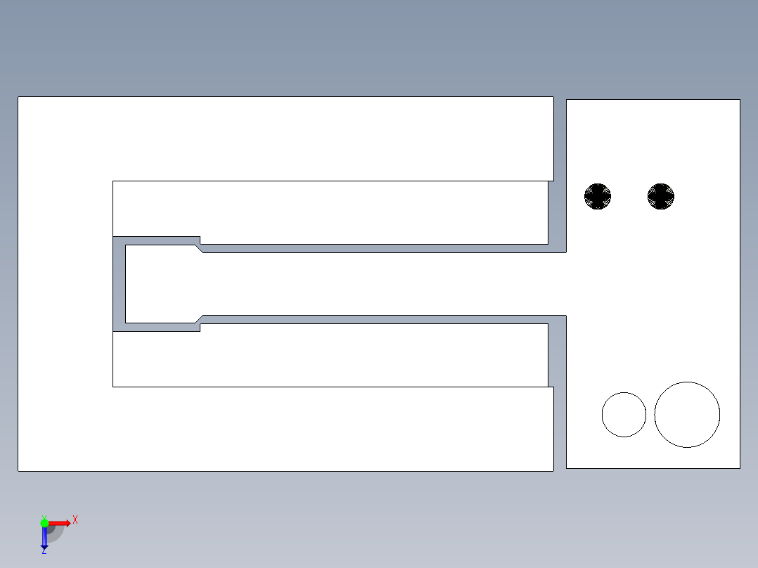雅科贝思IUM3-M1无铁芯电机模型俯视图