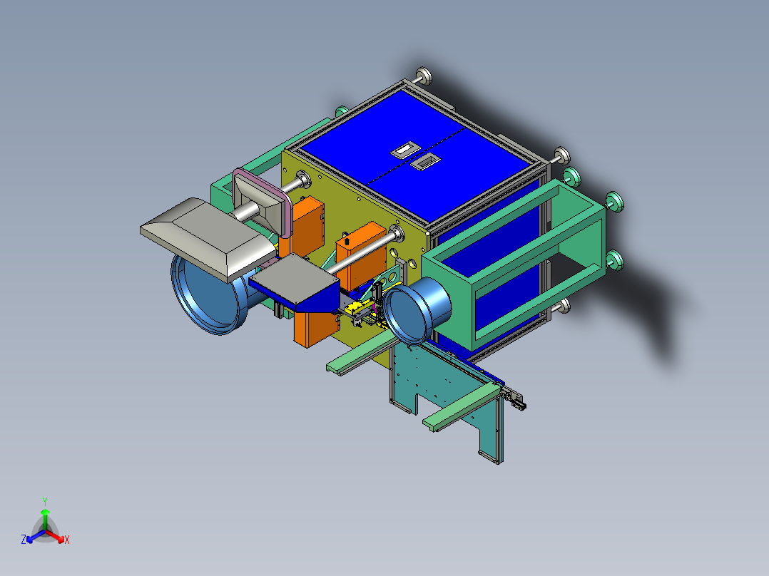 B类CCD检测扣盖子自动机带自动装管