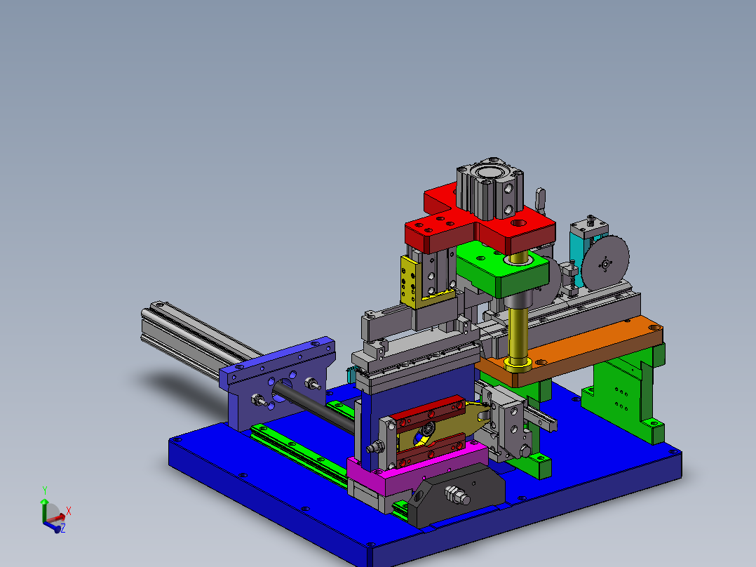 B4_凸轮裁切机构三维设计