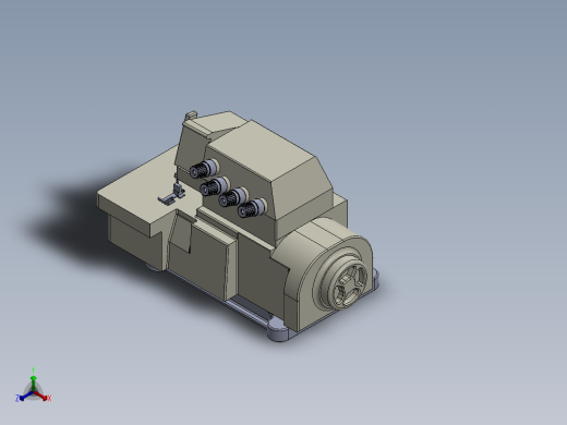拷克车3d模型图纸缝纫机平车图纸自动缝纫机图纸正等轴测缩略图