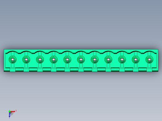 DEGSON 2EDG 系列 5.0mm 可插拔接线端子组-2EDGVC-5.0-11P-14-00AH俯视缩略图