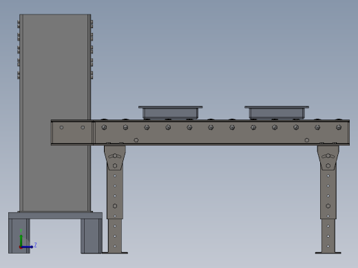 尿垫计数堆垛装置左视缩略图