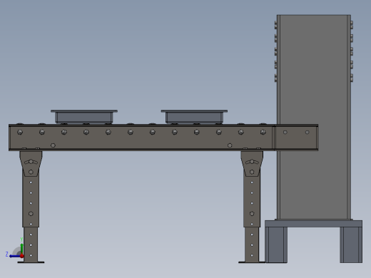 尿垫计数堆垛装置右视缩略图