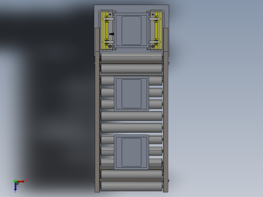 尿垫计数堆垛装置俯视缩略图