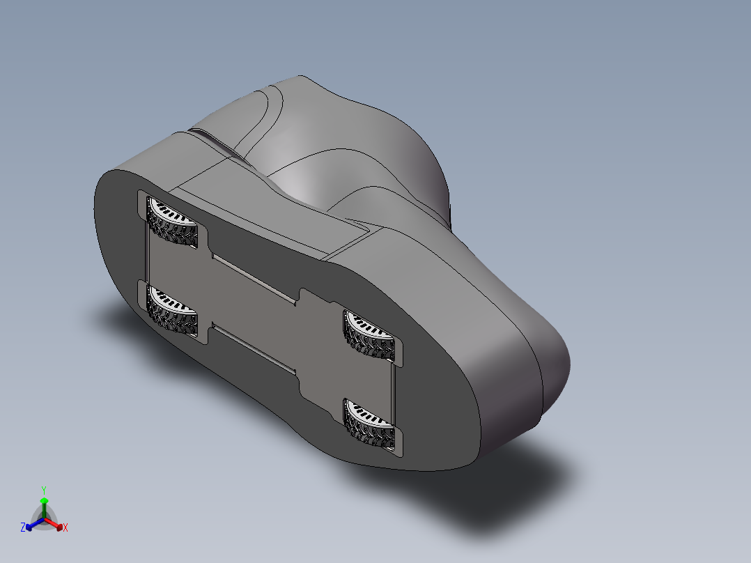 轮滑鞋装配体正等轴测图