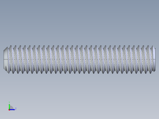 UNC 平头紧定螺钉-UNC SET SCREW 0.375 x2.000.STEP左视缩略图