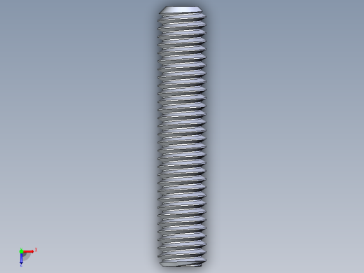 UNC 平头紧定螺钉-UNC SET SCREW 0.375 x2.000.STEP俯视缩略图