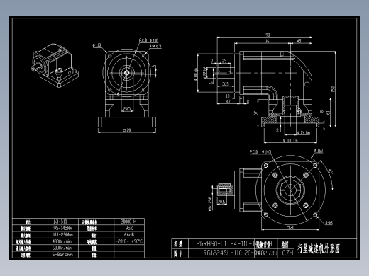 斜齿ZPGH090-L1 24-110-145-M8.DXF