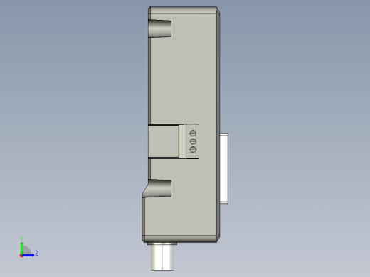 基恩士VT3-VD1_kc图纸模型左视缩略图