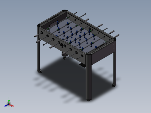 桌式足球正等轴测缩略图