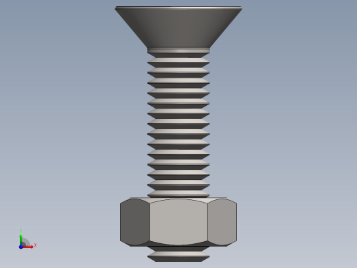紧固件-M5 Stainless Flathead前视缩略图