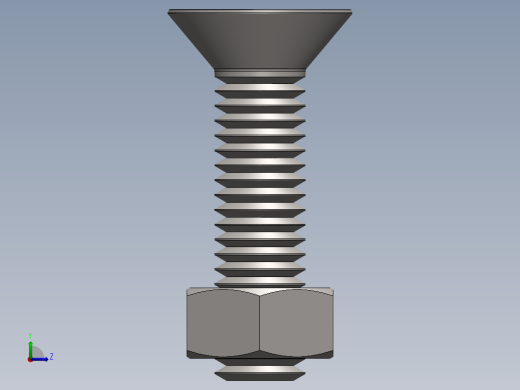 紧固件-M5 Stainless Flathead左视缩略图