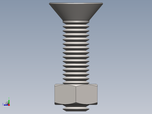 紧固件-M5 Stainless Flathead右视缩略图