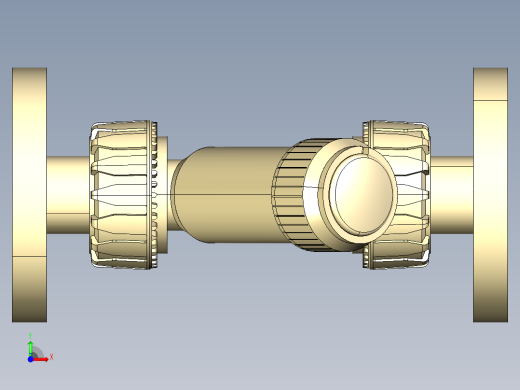 6VRUOAM 检查与工会端阀和固定法兰，钻孔ANSI B16.5 cl.150 FF前视缩略图
