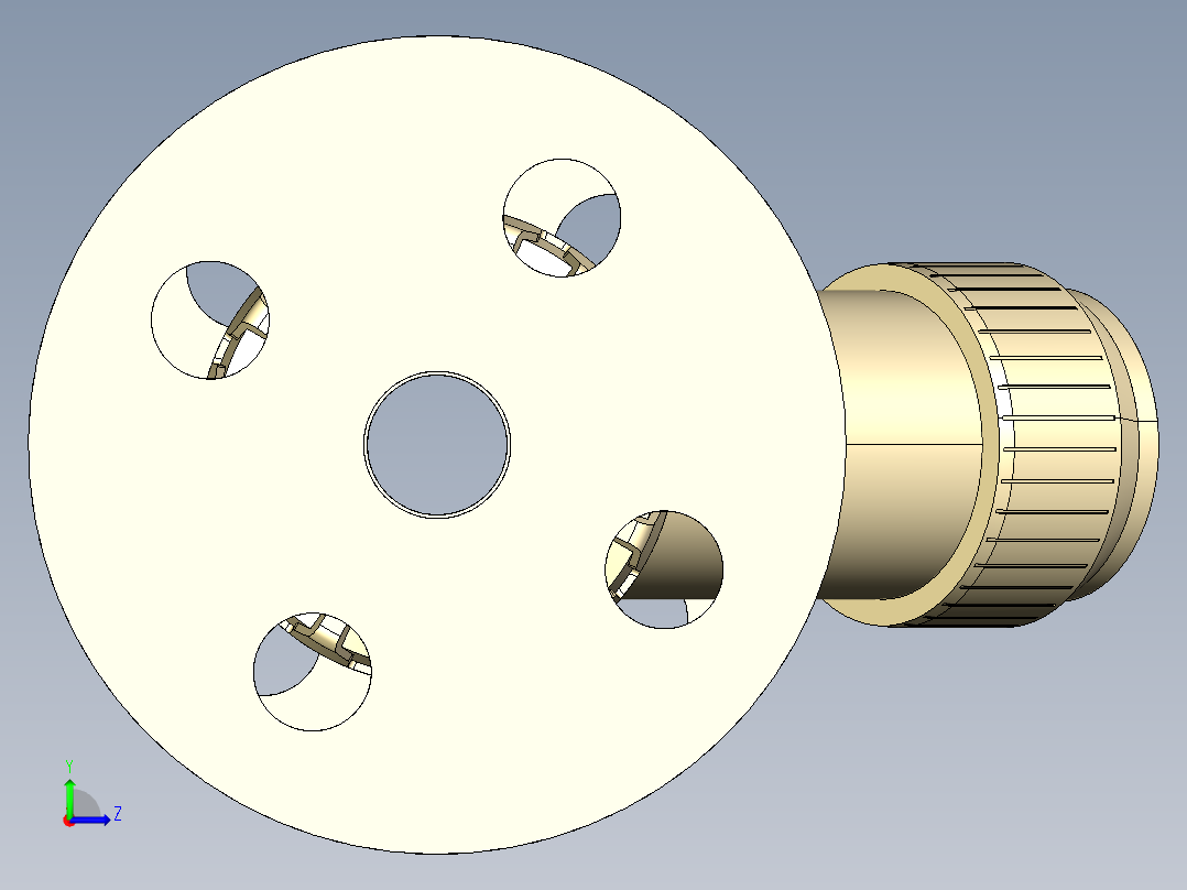 6VRUOAM 检查与工会端阀和固定法兰，钻孔ANSI B16.5 cl.150 FF左视图