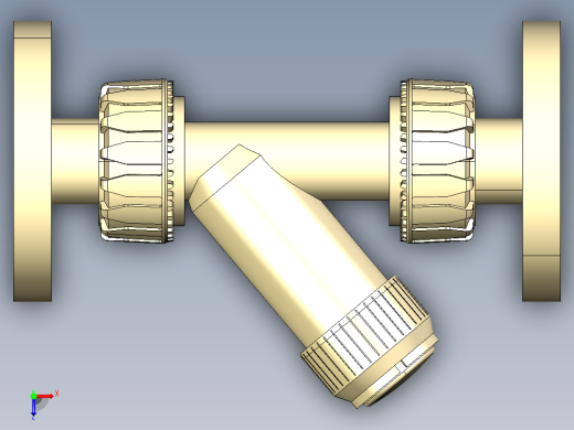 6VRUOAM 检查与工会端阀和固定法兰，钻孔ANSI B16.5 cl.150 FF俯视缩略图