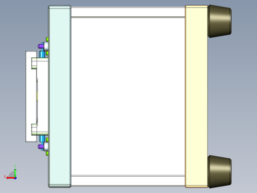 出口插头外壳侧面贴膜治具后视缩略图