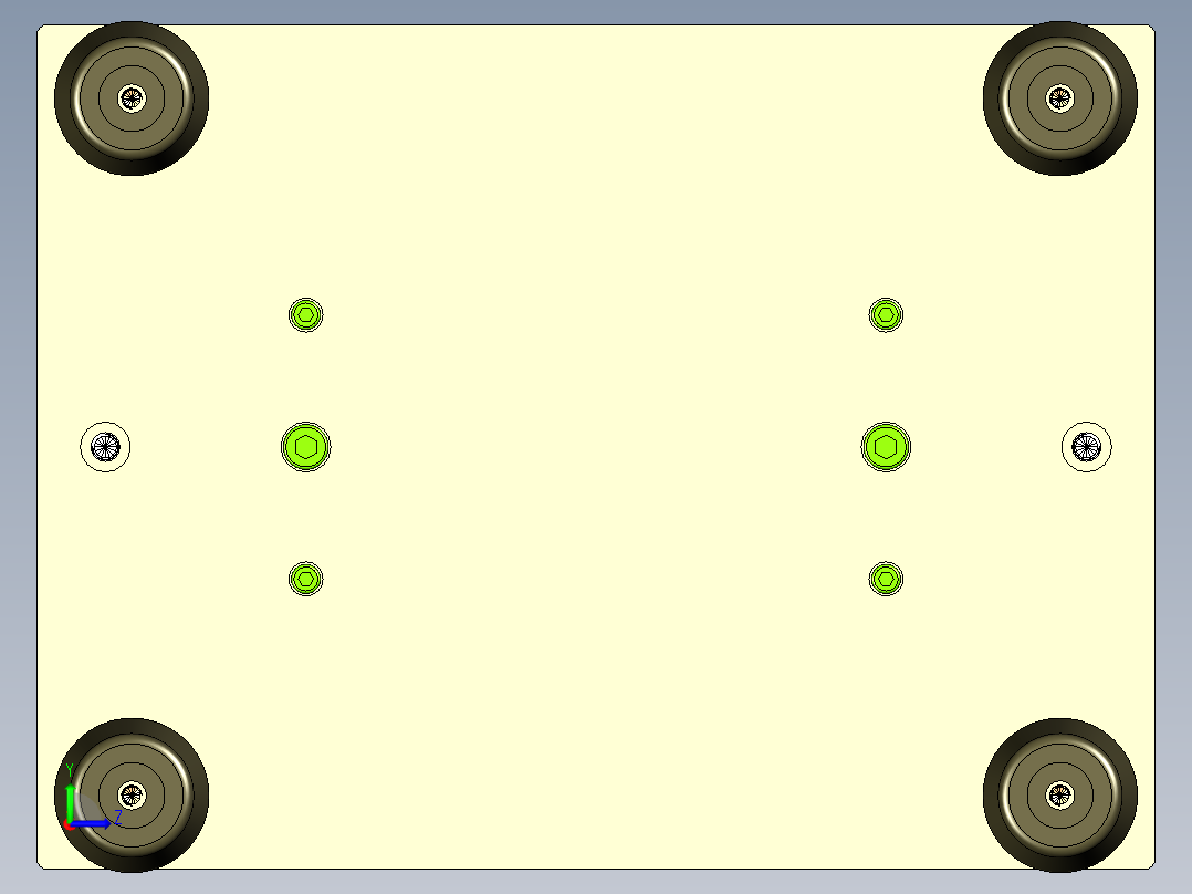 出口插头外壳侧面贴膜治具左视图
