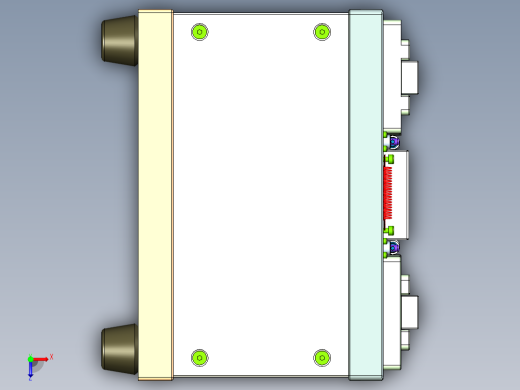 出口插头外壳侧面贴膜治具俯视缩略图