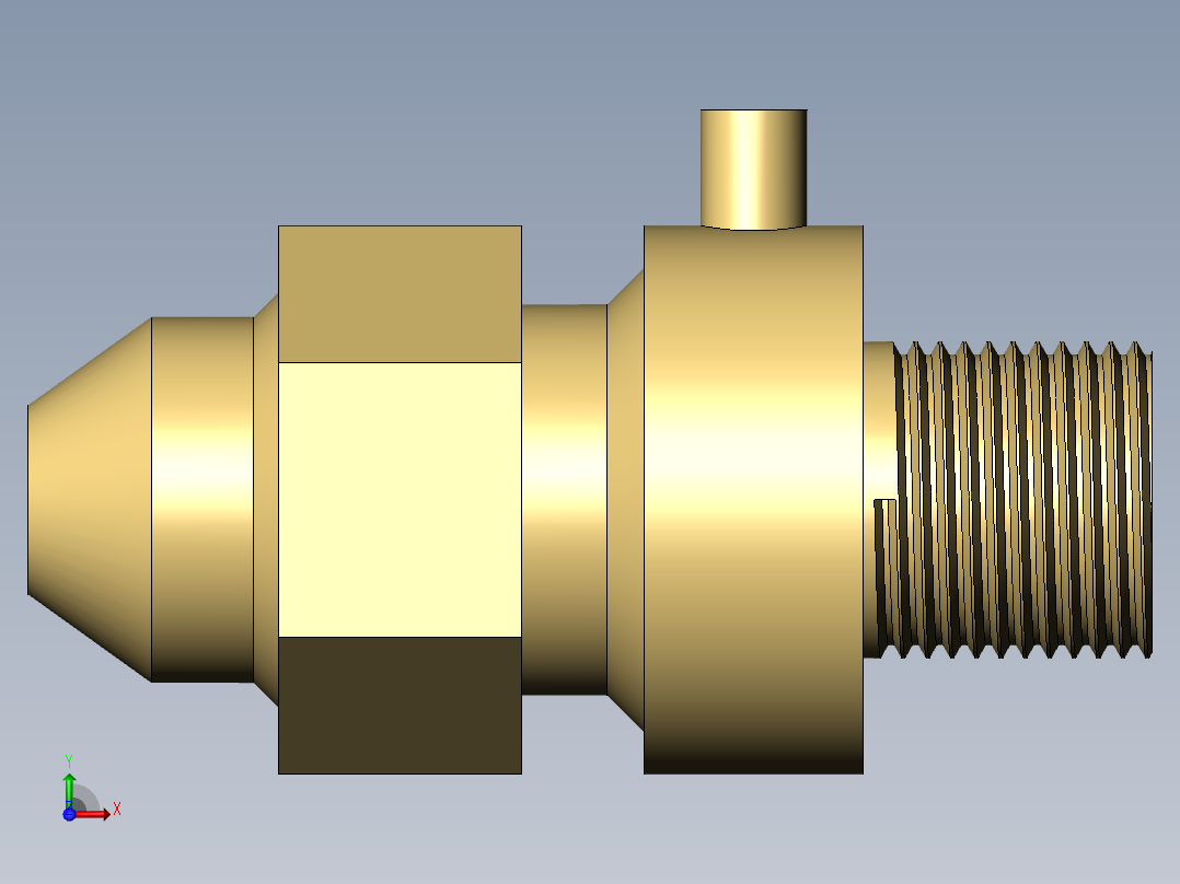 黄铜喷嘴前视图