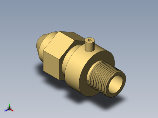 黄铜喷嘴正等轴测缩略图