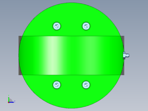 液压缸左视缩略图