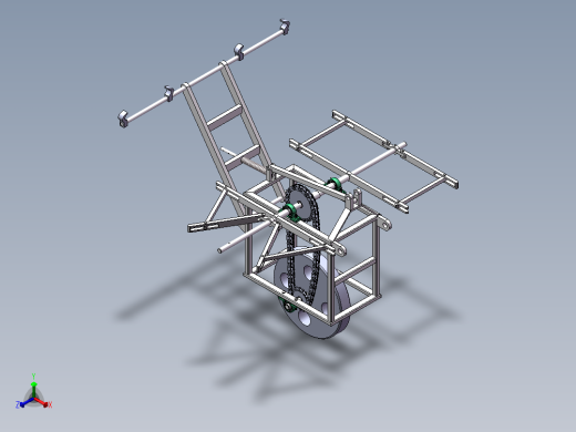 滴灌带回收机正等轴测缩略图