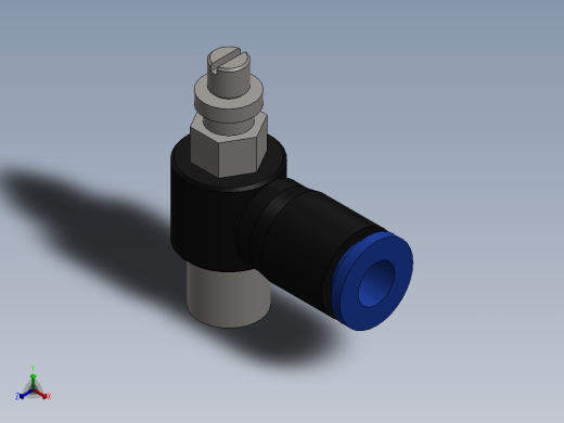 Ø6 x 1-8 - CONTROLE DE FLUXO 90° BANJO (C0K510618)正等轴测缩略图