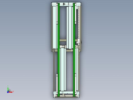 Belt Conveyor带式输送机皮带传送机3D数模图纸 STP格式前视缩略图
