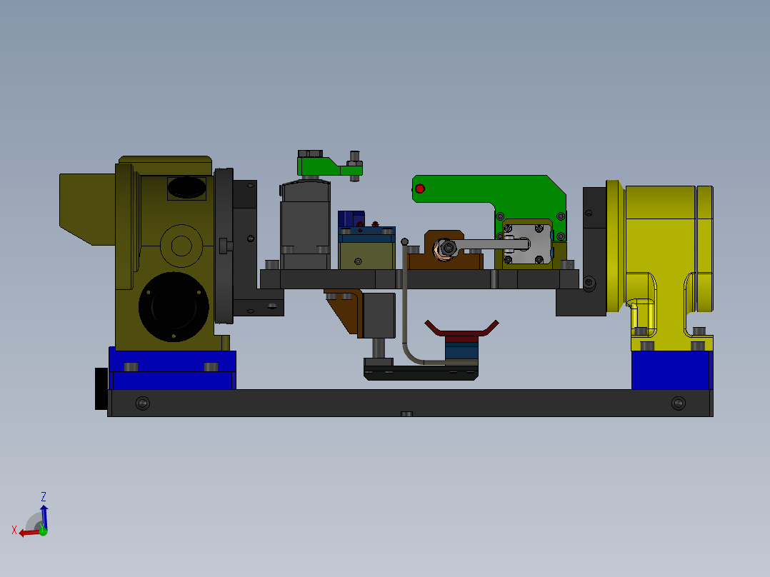 jig milling机床旋转轴旋转台前视图