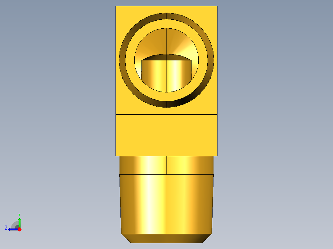 倒齿式工业管接头Hose Barb 90Deg Elbow to Male Pipe 129HB-6-2右视图