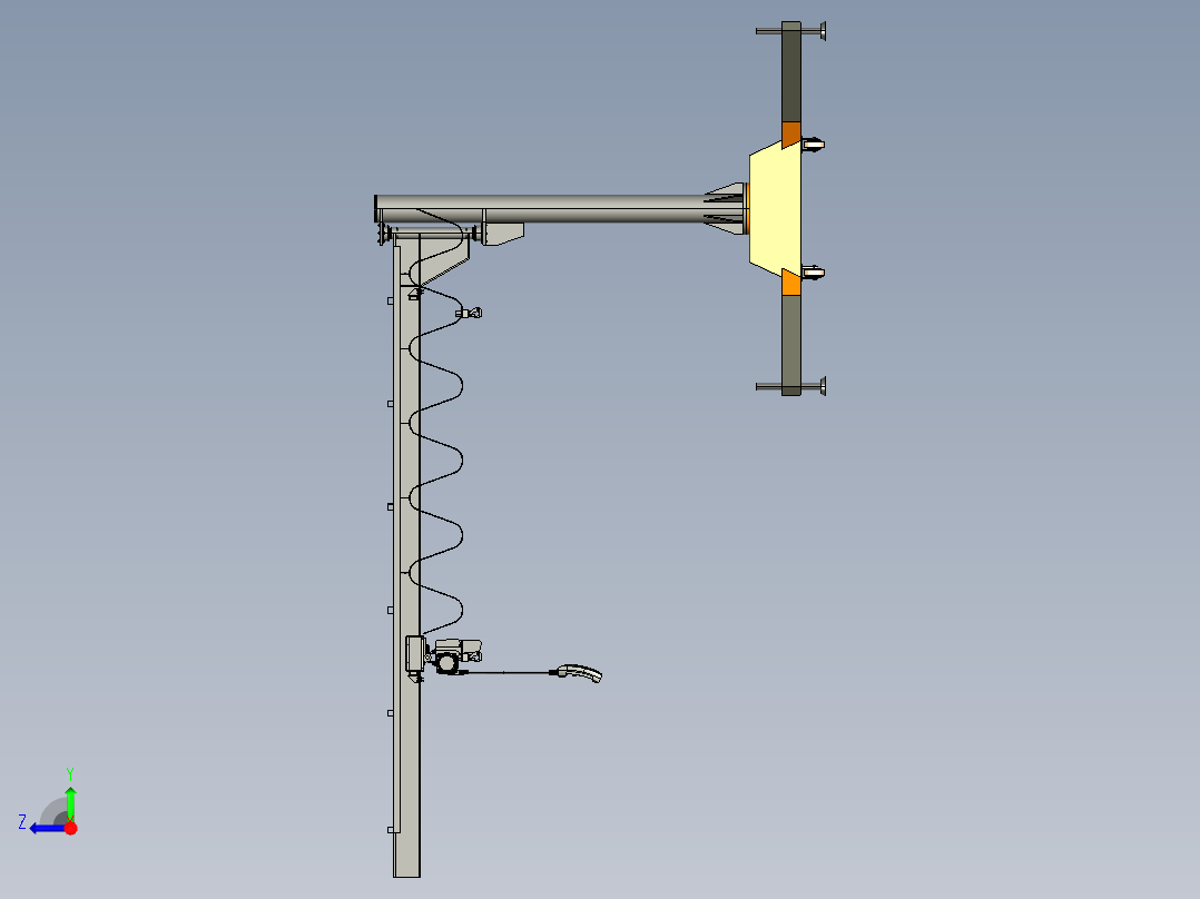 可移动吊车三维图1358910右视图