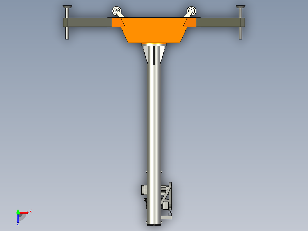 可移动吊车三维图1358910俯视图