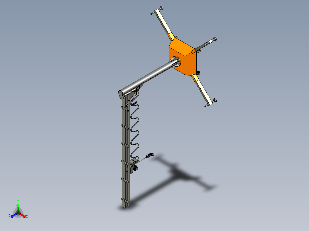 可移动吊车三维图1358910正等轴测图