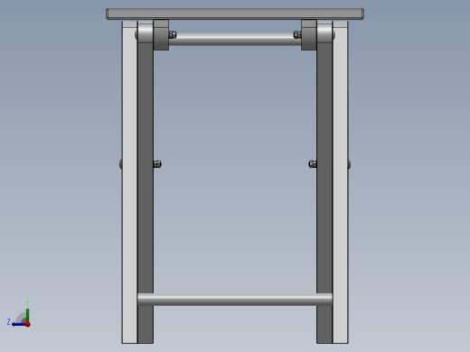 折叠桌子CAD-SolidWorks-step格式右视缩略图