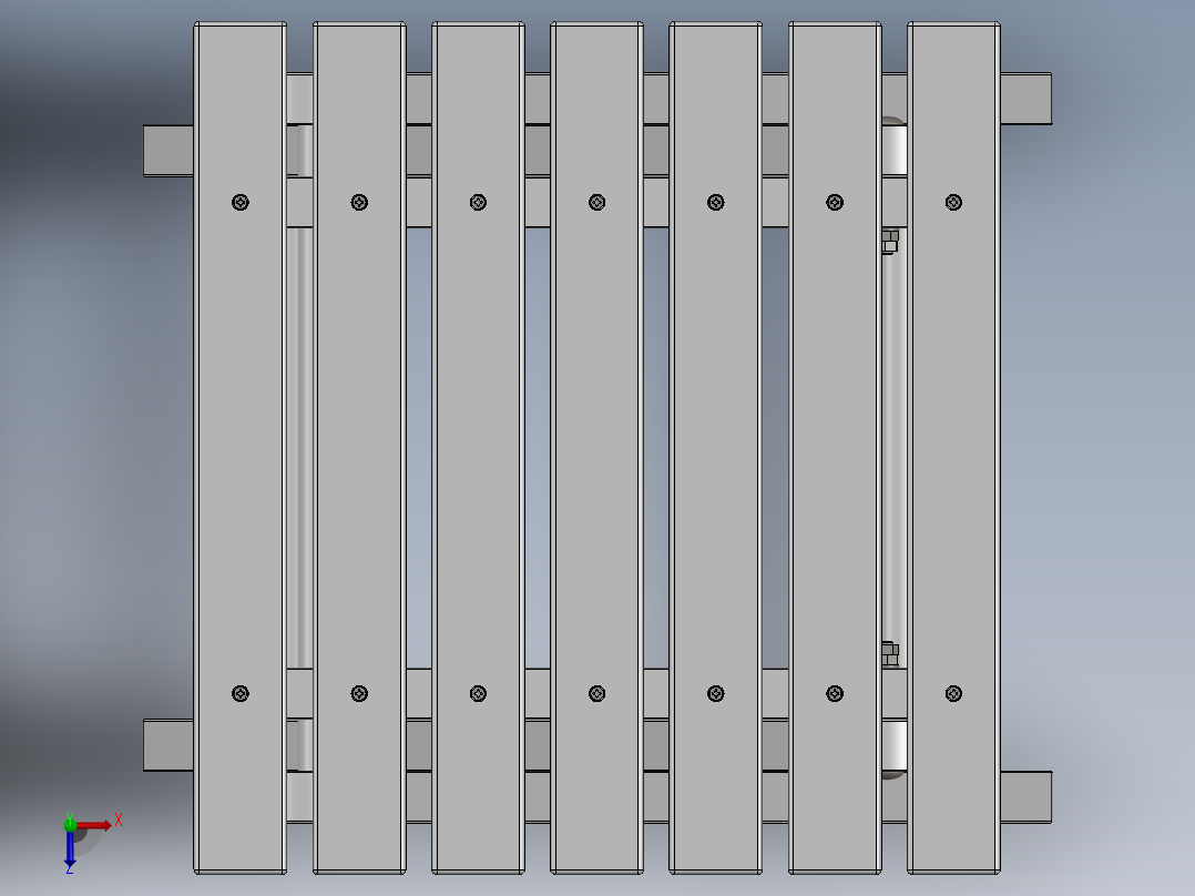 折叠桌子CAD-SolidWorks-step格式俯视图