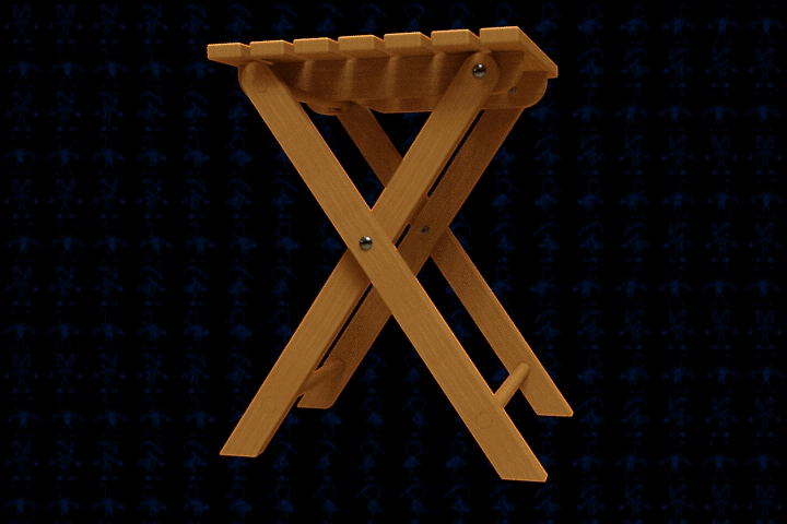 折叠桌子CAD-SolidWorks-step格式