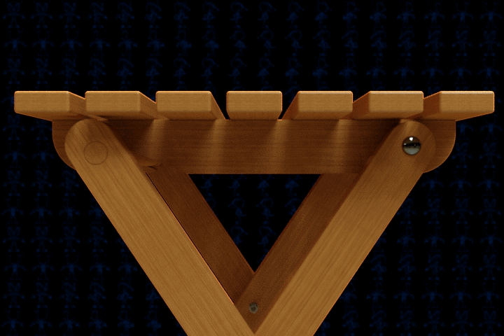 折叠桌子CAD-SolidWorks-step格式