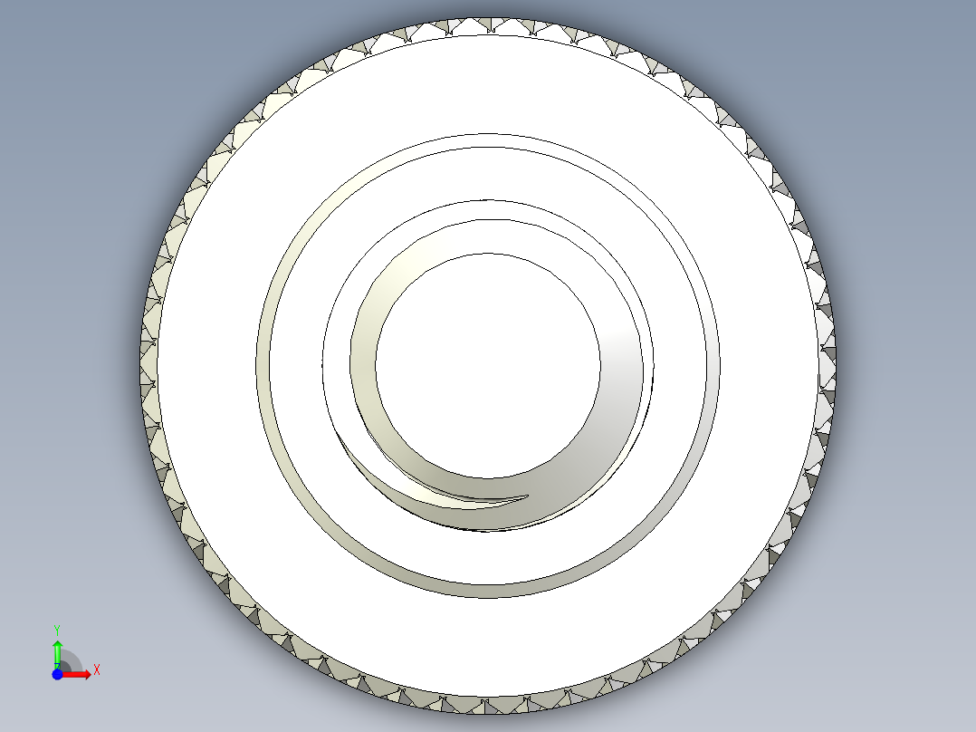 滚花指旋螺钉-M5 x 17.5mm前视图