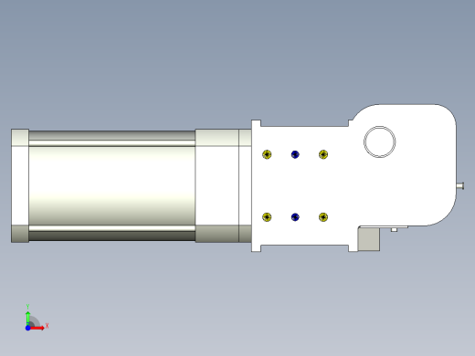 德克斯TUNKERS气缸数模KS_160_2_A00_T08_105GRAD前视缩略图