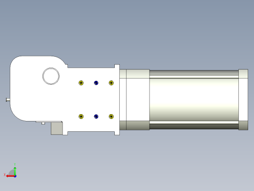 德克斯TUNKERS气缸数模KS_160_2_A00_T08_105GRAD后视缩略图
